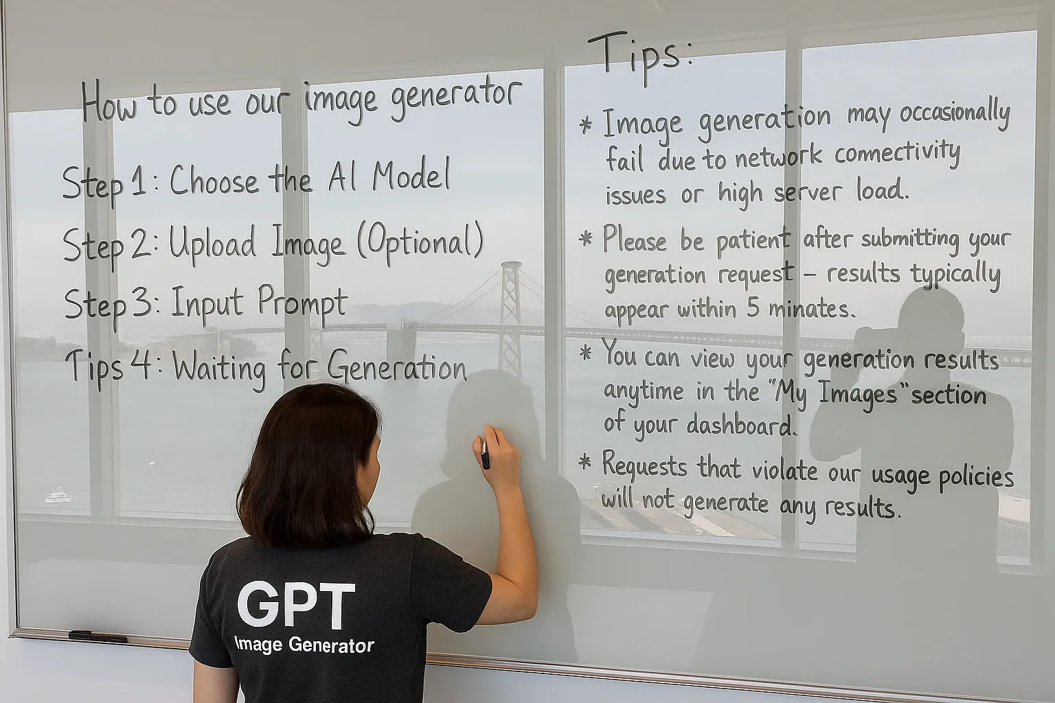 Select AI model interface